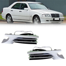 1 Paar Auto FrontstoßStange Abschlepphaken Abdeckkappe Abschlepploch Deckel AnhäNger Verkleidungskappe für   C-Klasse W202 1998-2001