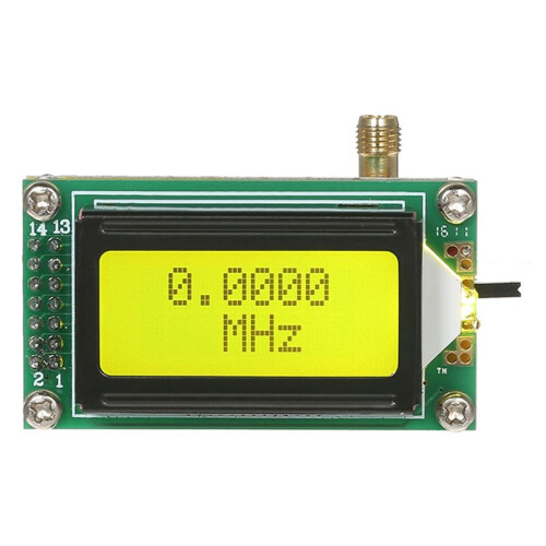 High Accuracy 1-500MHz Frequency Counter Tester RF Meter Module Measurement Module LCD Display with Backlight 1