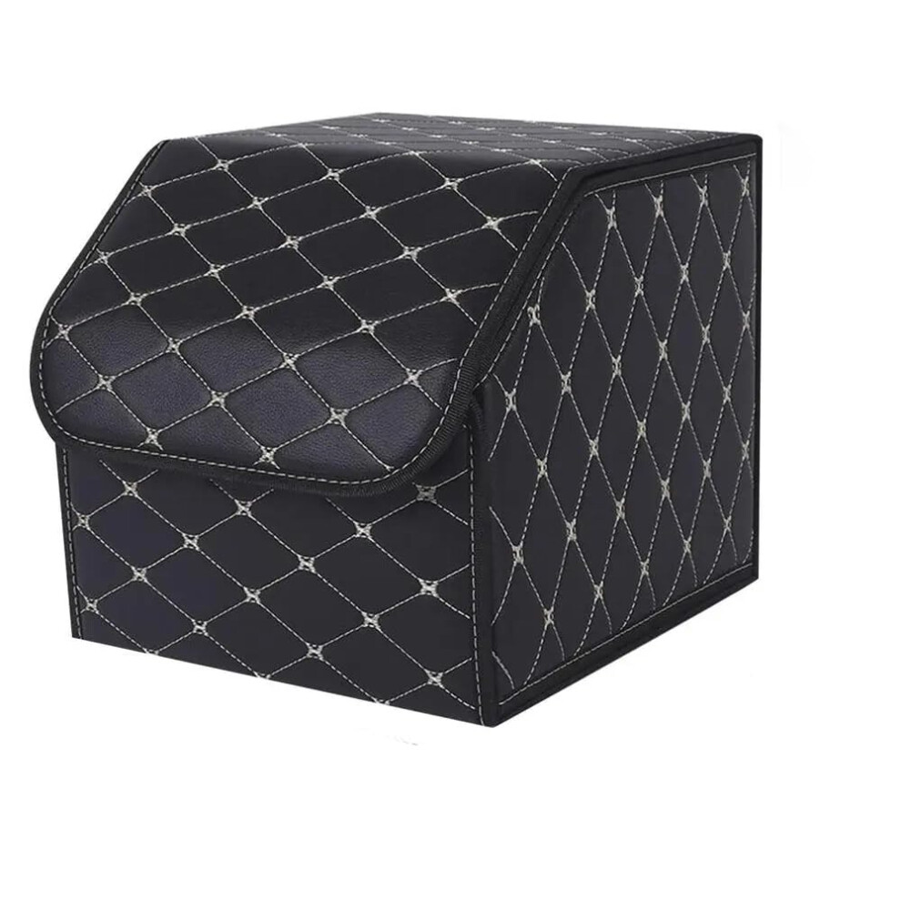 Car Boot Foldable Organiser For Fiat Uno Furgao 500L 500X Idea Tipo Blackgold Waterresistant Nonslip Multipocket 9426802747737