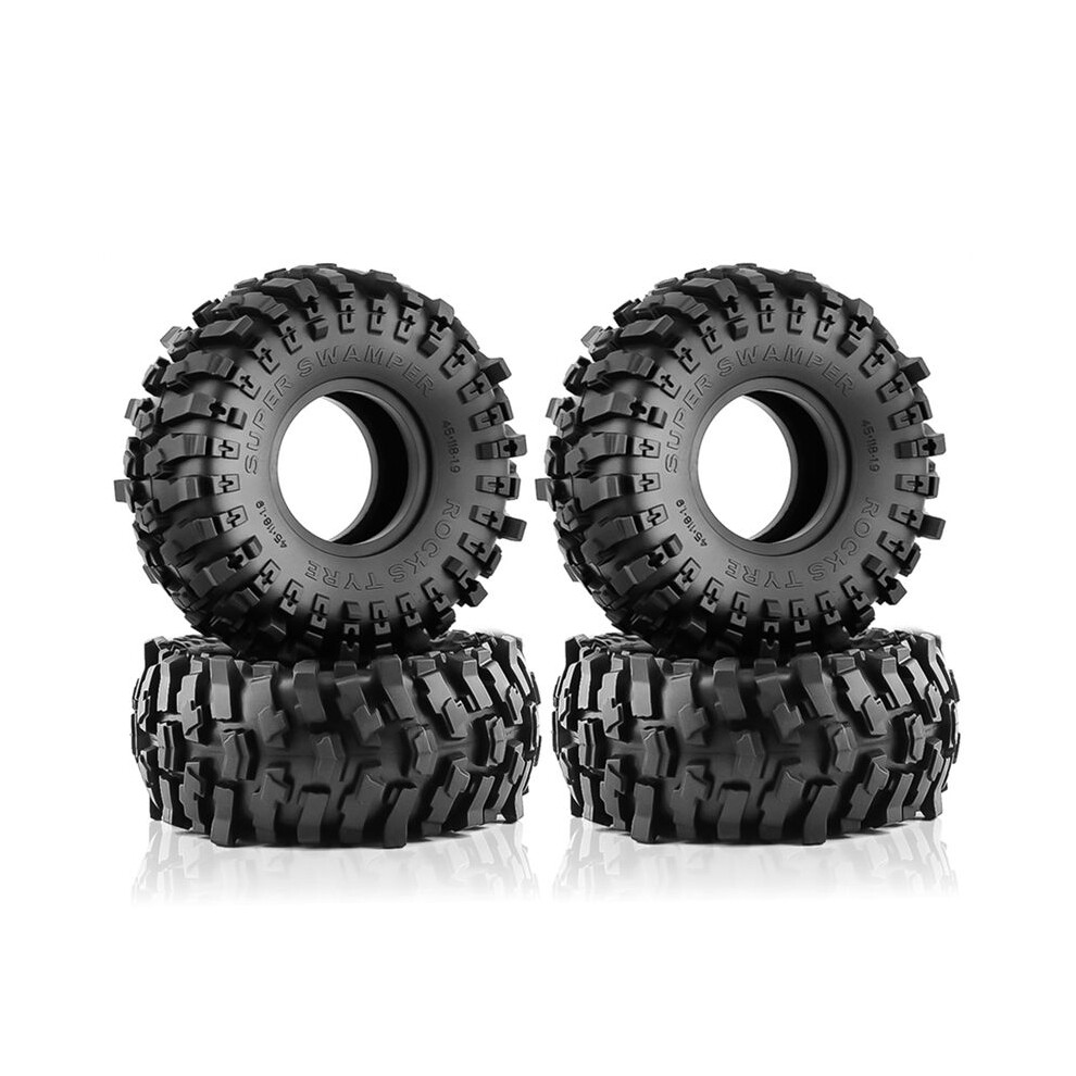 4Pcs 118Mm 1.9 Rubber Tire Wheel Tyres For 1/10 Rc Crawler Car Trx4 Rc4wd D90 Axial Scx10 Ii Iii Redcat Mst 6033601038848