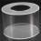 1Pc Round Acrylic Cake Display Board Cake  Smoother Scraper Cake Tray DIY Round Decor Cake Refillable Board(A) 2