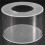 1Pc Round Acrylic Cake Display Board Cake  Smoother Scraper Cake Tray DIY Round Decor Cake Refillable Board(A) 4