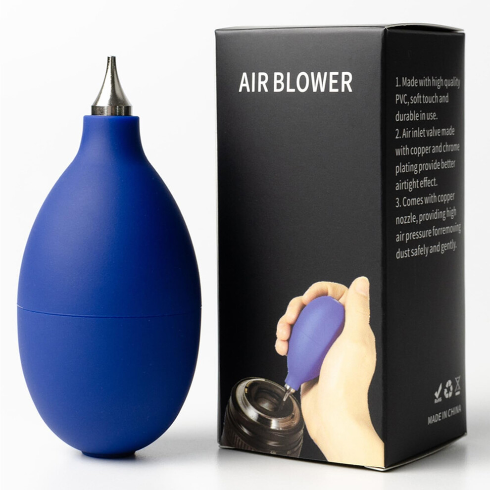 Camera Lens Cleaning Blower With Gentle Dust Removal For Cameras Clocks Keyboards Rubber Blue 9347817200140