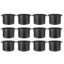 12PCS Grow Bags 5 Gallon Planter Pots with Handles, Nonwoven Fabric Aeration Cloth Bag, Gardening for Tomoato, Potato