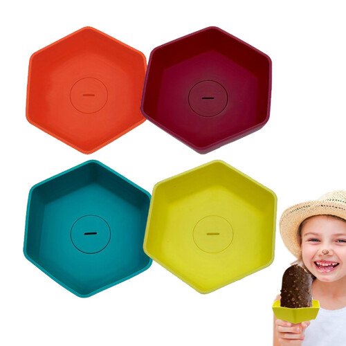 Drip Catcher Ice Pop Holder, Reusable, Dishwasher Safe, No Drop Holder
