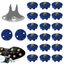 Shoe Spikes Set of 20 Black TPU Golf Shoe Studs Replacement for Golf Shoes NonSlip Traction and Control