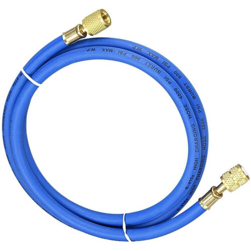 Performance Refrigerator Charging Hose 4ft Length 800PSI 1/4 SAE Thread HVAC Hose 2