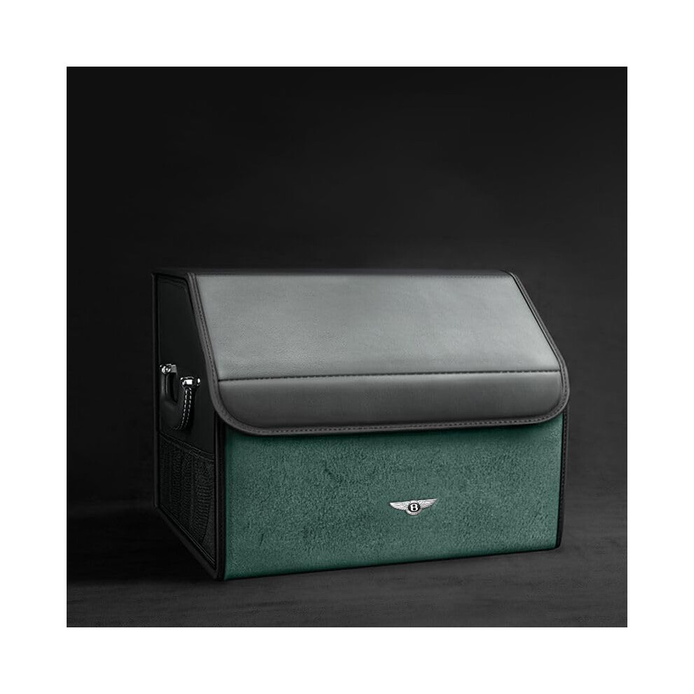 Leather Car Boot Organiser For Bentley Bentayga, Waterproof Foldable Multicompartment Storage Box 9382693883735