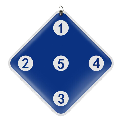 Fencing Target  Material Blue Durable Embossed Clear Scale Easy Read Space Saving Training