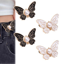 Detachable Butterfly Clips 4PcsA NoSew Waist Buckles For Loose Jeans Jackets Shirts Waist Cinching Button