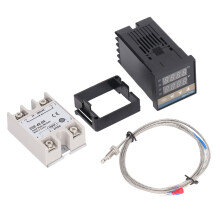 Digitaler LED-Temperaturregler, industrietaugliche PID-Technologie, selbstoptimierender PID-Temperaturregler mit Thermoelement Typ K,