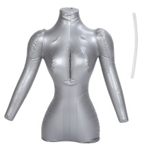 Let at oppuste og tømme, oppustelig halvkropsmannequin, vinduesudstillingsstøtte, justerbar positionering, let design, blødt kropsbeklædning