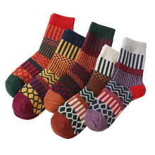 Vintage stijl sokken voor dames, antislip ontwerp, machinewasbaar, zachte dikke gebreide sokken, thermische, comfortabele sokken voor in laarzen,