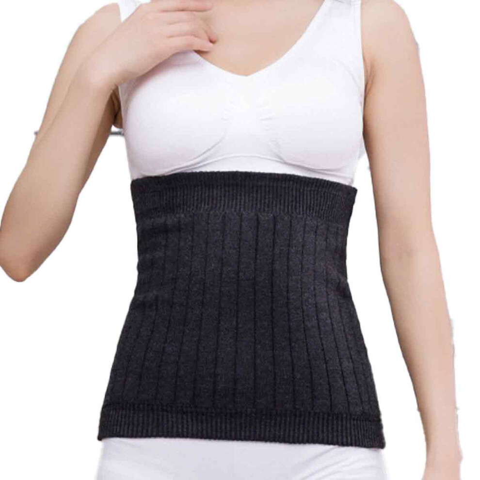 Thermal Waist Warmer for Men and Women, Elastic Breathable Lumbar Support with Warm Cashmere-Feel Fabric, Double-Layer Design for Abdominal