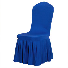 Capas de cadeira em elastano azul royal para banquetes e conferências. Tecido elástico e lavável que se adapta à maioria das cadeiras, incluindo