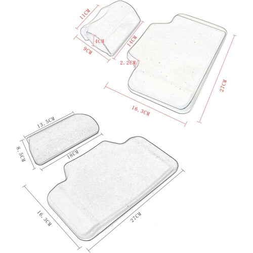 Universal Motorcycle Backrest Pad with Shockproof SelfAdhesive Cushion for  Box Passenger Support 2