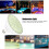RGB Control Pool Lights, Wet Rated With Remote Controller, Underwater Lighting E27 Socket For Art Walls And Libraries, Color Changing LED Easy 7