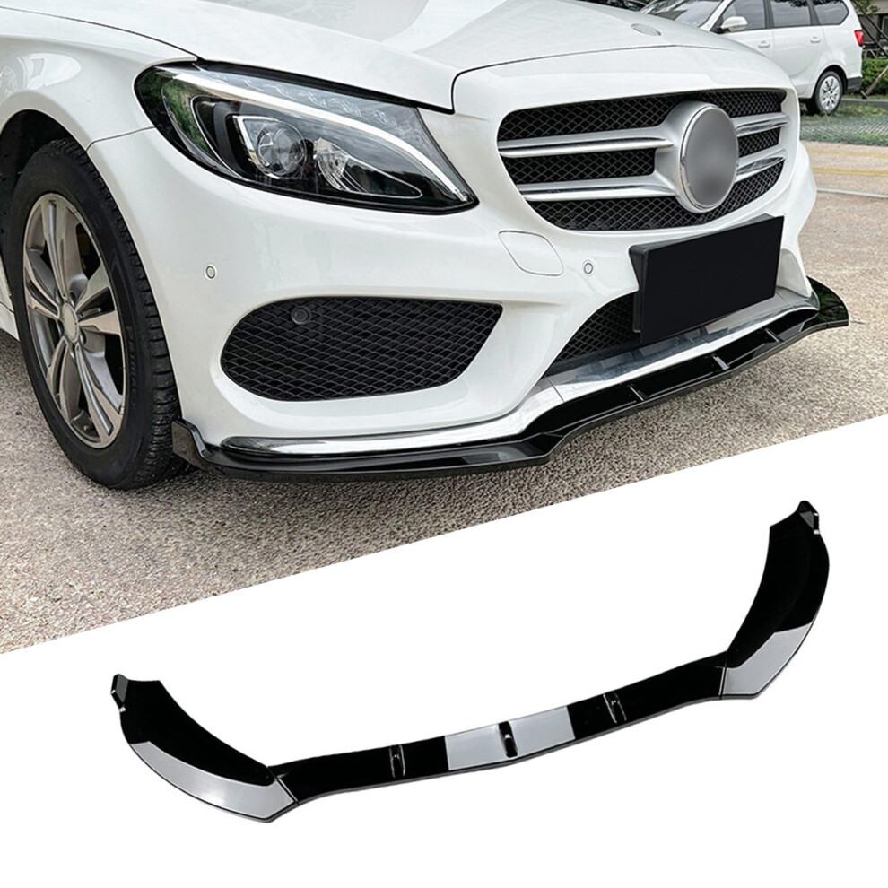 Front Bumper Lip Splitter Spoiler Kit For Mercedes Benz Cclass W205 Amg 20152018 Abs 9347817201338