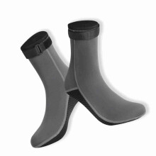 3mm Neoprene Diving Socks for Snorkeling, Surfing, Swimming - Black/Grey