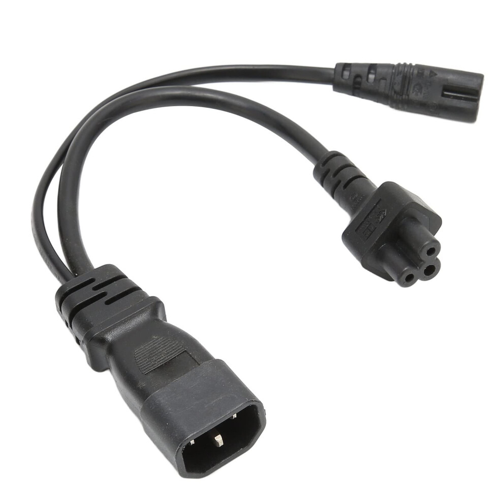 C14 To C5 C7 Power Cord, Iec 320 C14 Male To C5 C7 Female Power Cord Extension Cord For Desk Lamps, Speakers, Monitors, Printers, Cameras, Scanners. 9347817020854