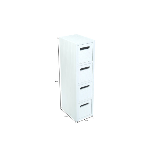 4 Drawer Free Standing Bathroom/Bedroom Cabinet 1
