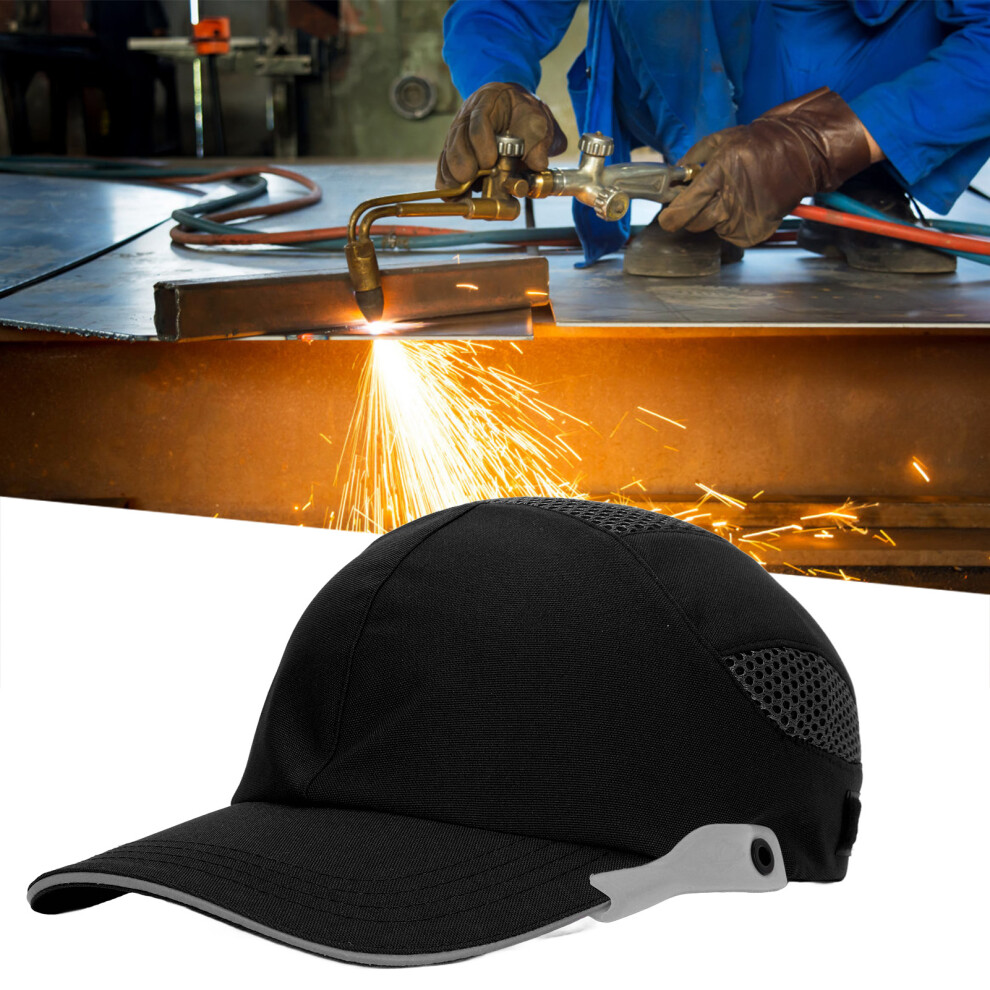 Bump Hat Baseball Hardhat 030, Breathable Black/Gray, One Size 8441373528227