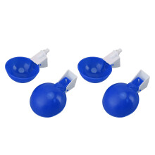 Blaue 8 Stück automatische Hühnertränken - Einfaches Befestigen & Langlebiges PVC