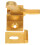 Brass Window Latch Retro Security Lock for Doors Cabinets and Windows Durable Vintage Style 1