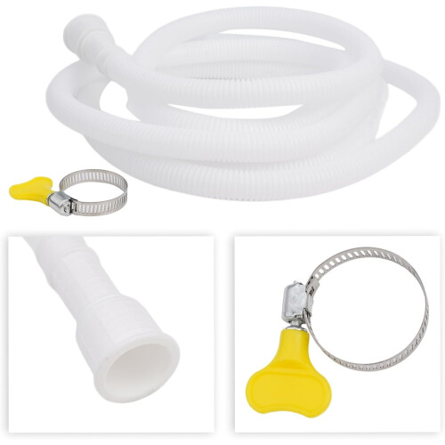 Extension drain pipe for kitchen, 5 m, adjustable size for effortless water management (200 cm). 1