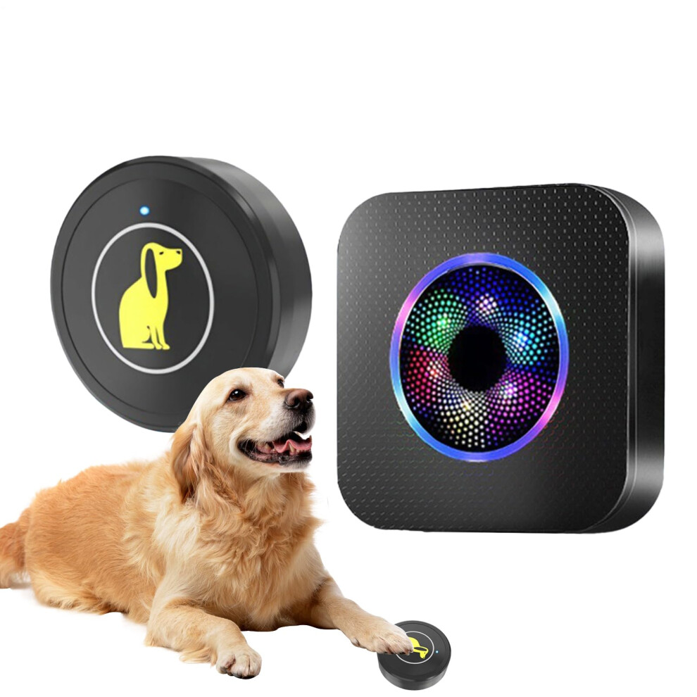 Dog Doorbells To Go Outside Wireless Training Press Button Waterproof 5Volume Backyard Access Apartment Living 9189345350092