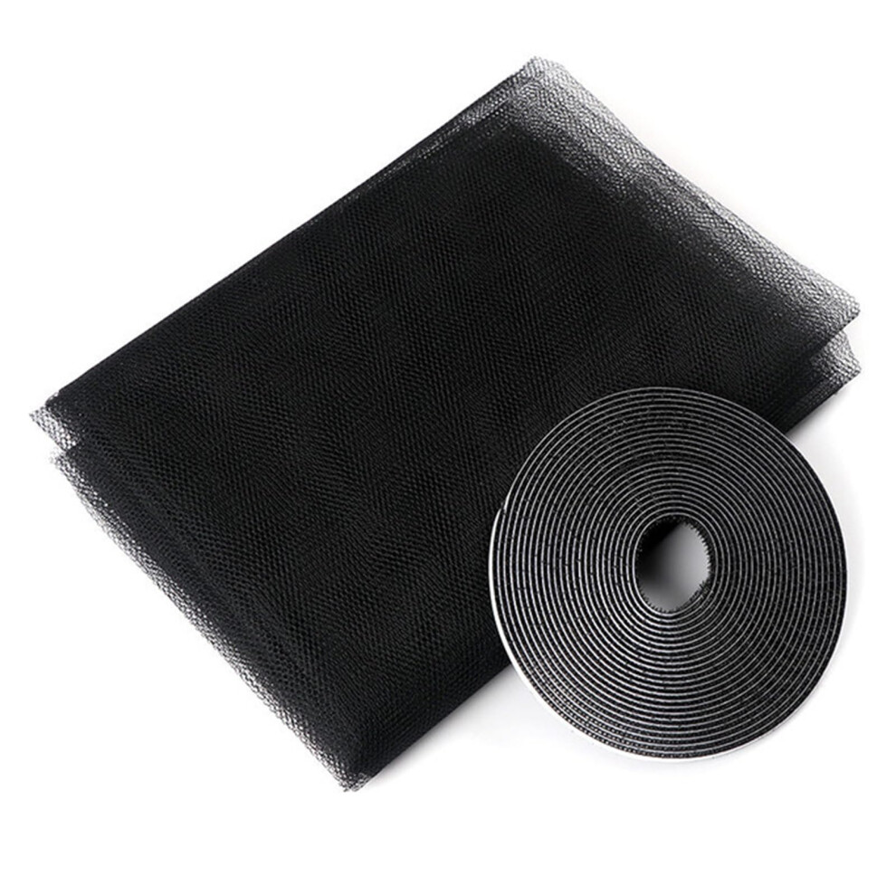 Indoor Insect Fly Mosquito Window Screen Curtain Net For Kitchen Window (Black) Ref: 4985 9347817021790