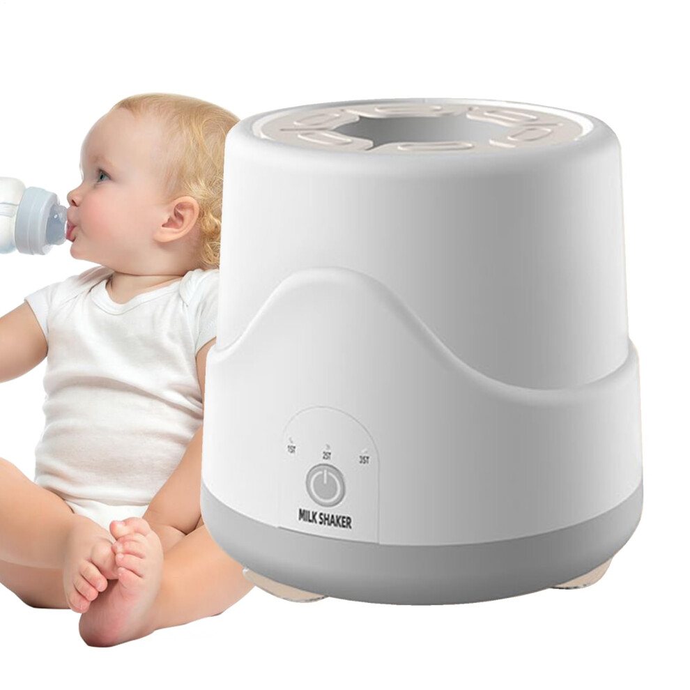 Baby Bottle Mixer with OneTouch Mixing, Bubble Milk, FoodGrade, Wide Bottle Compatibility