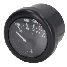 Water Temperature Gauge 12V NPT 1/2 Inch, Wide Temp Range 38120, ABS Waterproof, Easy Install