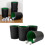 Dice Cup Set 5pcs Black  Leather Comfortable Shaking for Bar Home Party 2
