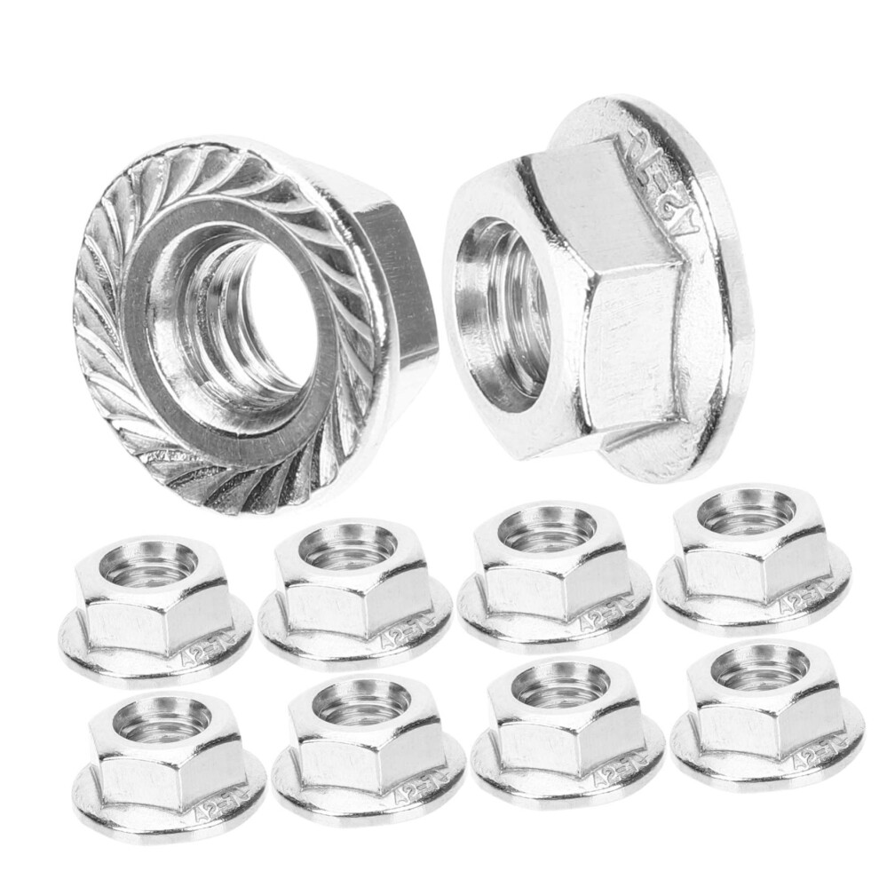10 Pieces Selflocking Serrated Flange Nuts For Diy Appliance Projects 9347817022025