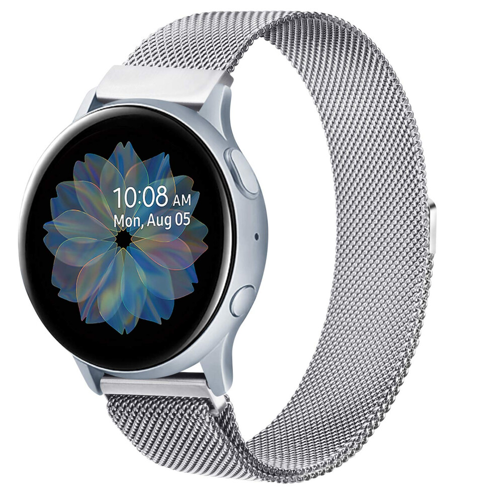 Compatible With Samsung Galaxy Watch Active / Active 2 40Mm / 44Mm Strap, 20Mm Stainless Steel Mesh Band. 9382693701213