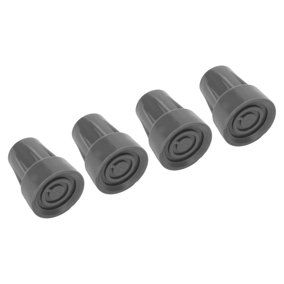 Rubber Cane Tips 4pcs Elderly Underarm Crutch Replacement 0.8 Inch Durable Set