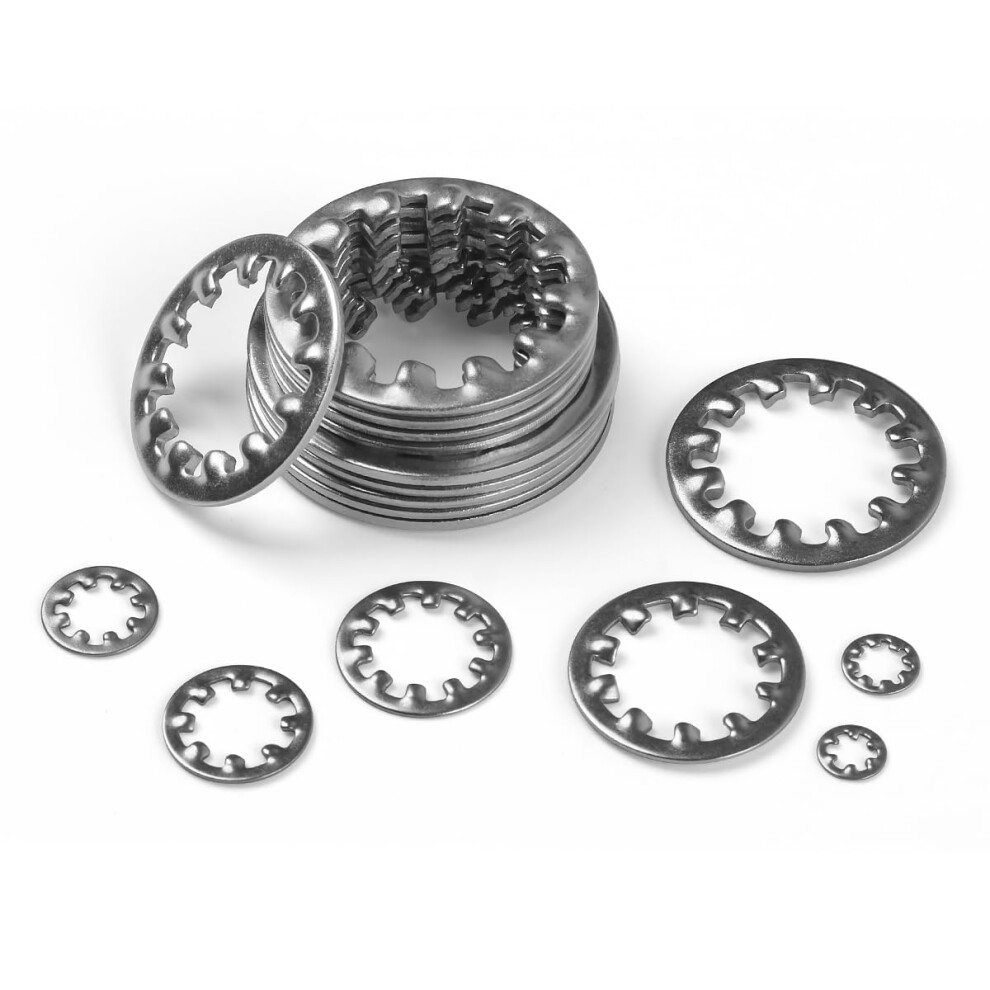 Pack Of 10 M16 Tooth Washers 304 Stainless Steel Inner Tooth Serrated Washers M16x26mm 9347817022575