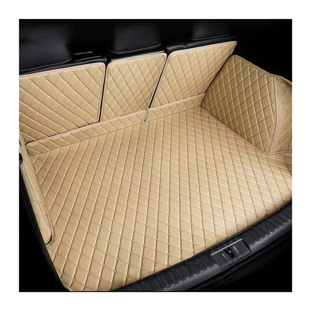 Waterproof Leather Car Boot Mat For Honda Jazz Gk3gk7 20142020, Nonslip Easy Clean 3D Beige 9189345350320