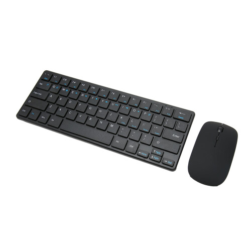 Conjunto compacto de teclado e mouse, design ergonômico, DPI ajustável, conectividade com vários dispositivos, modo de hibernação automática 2