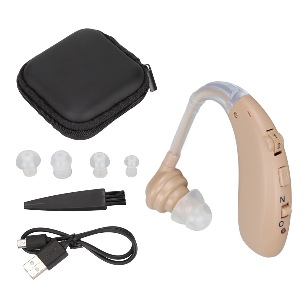 Digital Hearing Amplifier for Enhanced Listening Experience, Noise Cancelling with Rechargeable Hearing Aids for Seniors, Compact Nearly Invisible,