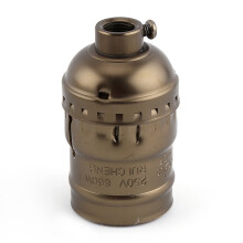 Retro Lamp Holder for Industrial Lighting, Aluminum Material Heat Resistant Vintage Light Socket, E27 Screw Base Edison Bulb Compatible, Easy to