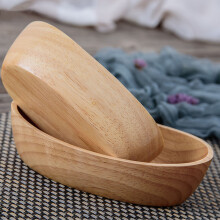 Vassoio barca sushi in legno di gomma 15,5 cm antiscivolo per famiglia e feste