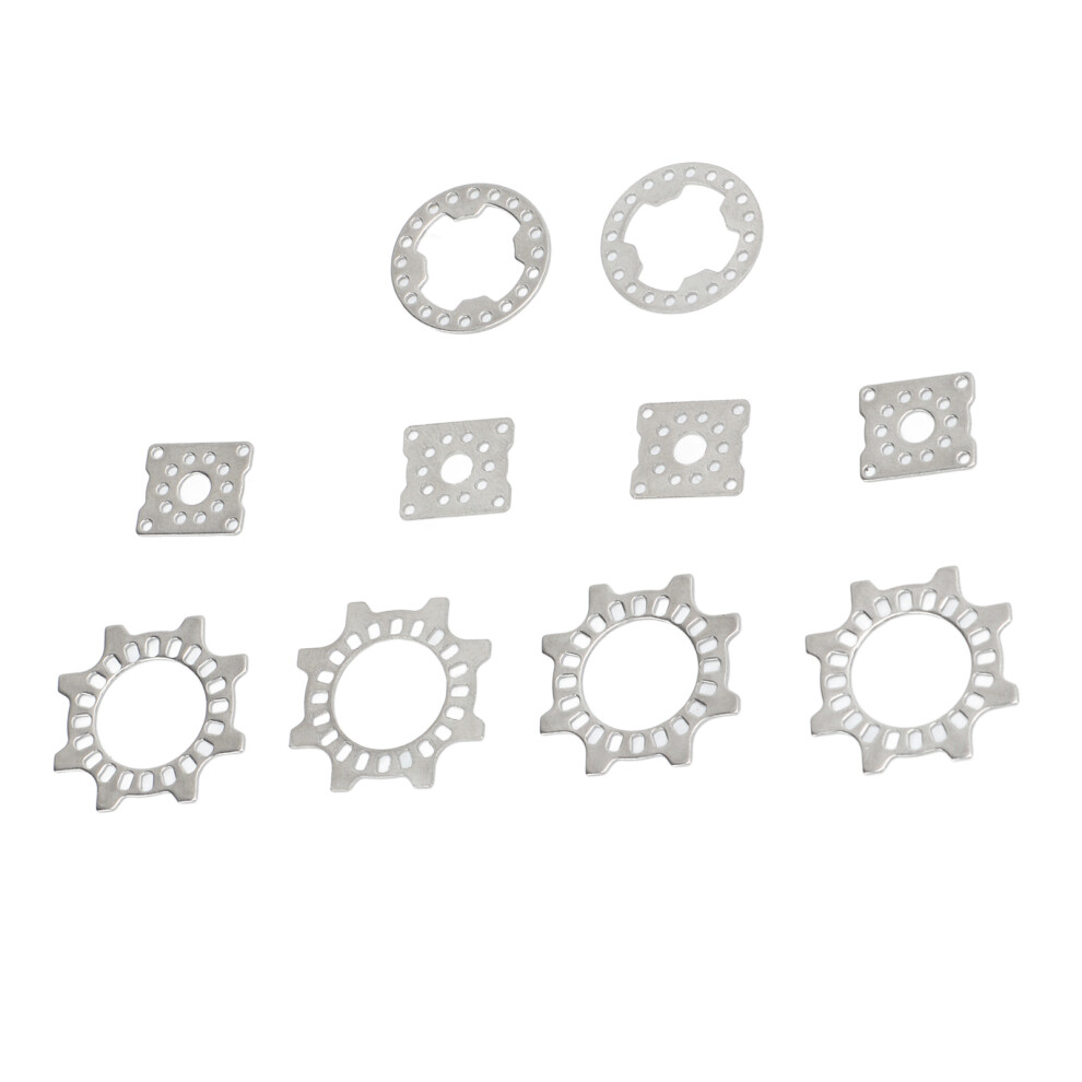 10 Pcs Stainless Steel Differential Gaskets For 6S Mojave & Kraton Rc Cars 6931382067067