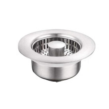 Stainless Steel Sink Drainer AntiClogging Basket Water Filter Sink Filter Basket AntiBounce AntiClogging Sink Filter Ref: 1175