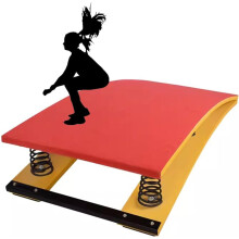 Gymnastics Springboard HeavyDuty Vault Board For Kids And Adults, AntiSkid Jump Pad With Steel Springs, 240x60cm