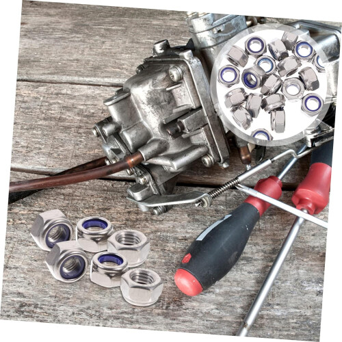 20 pieces locking nut with insert quality hex nut for secure fastenings robust durable for versatile applications 2