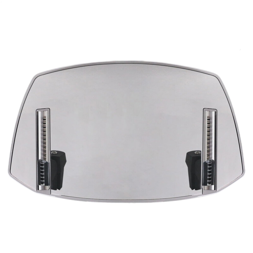 Motorcycle Windshield Spoiler Extension With Adjustable Wind Deflector, Scratchresistant Screen Gray 9382693886682
