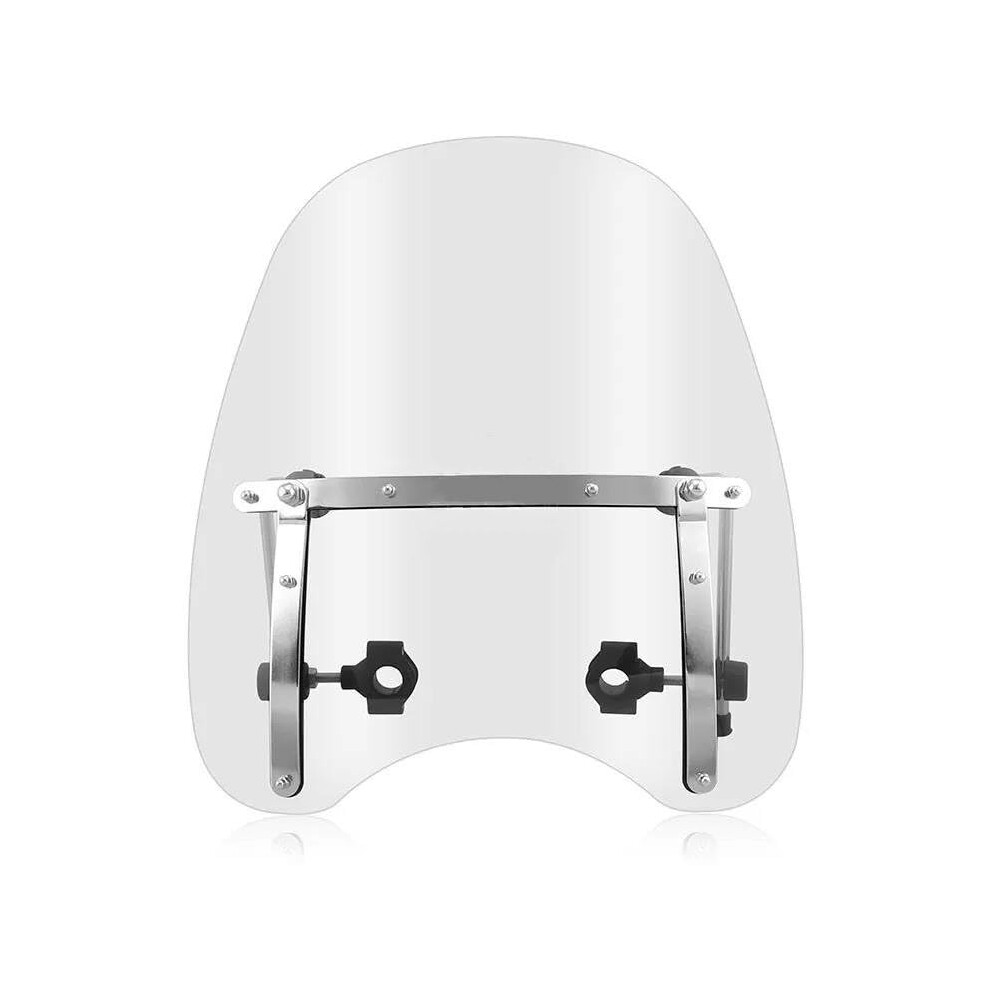 Motorcycle Windshield Clear Adjustable Wind Deflector For Harley Sportster Dyna Softail 7/8' 1' 9189345350528