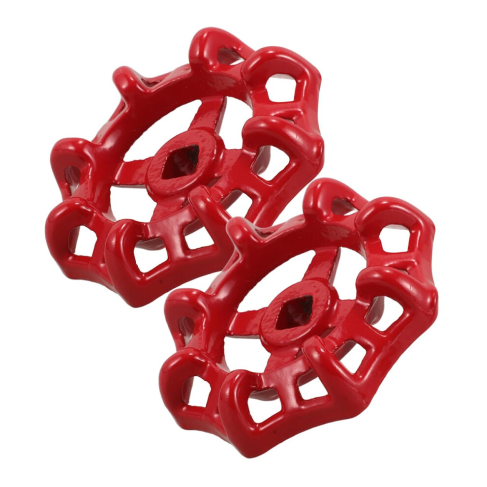 2 Pieces Cast Iron Universal Handle Valve Knob Faucet Handle Replacement Tap Lock For Outdoor Faucet Handle Replacement Red 9347817023824